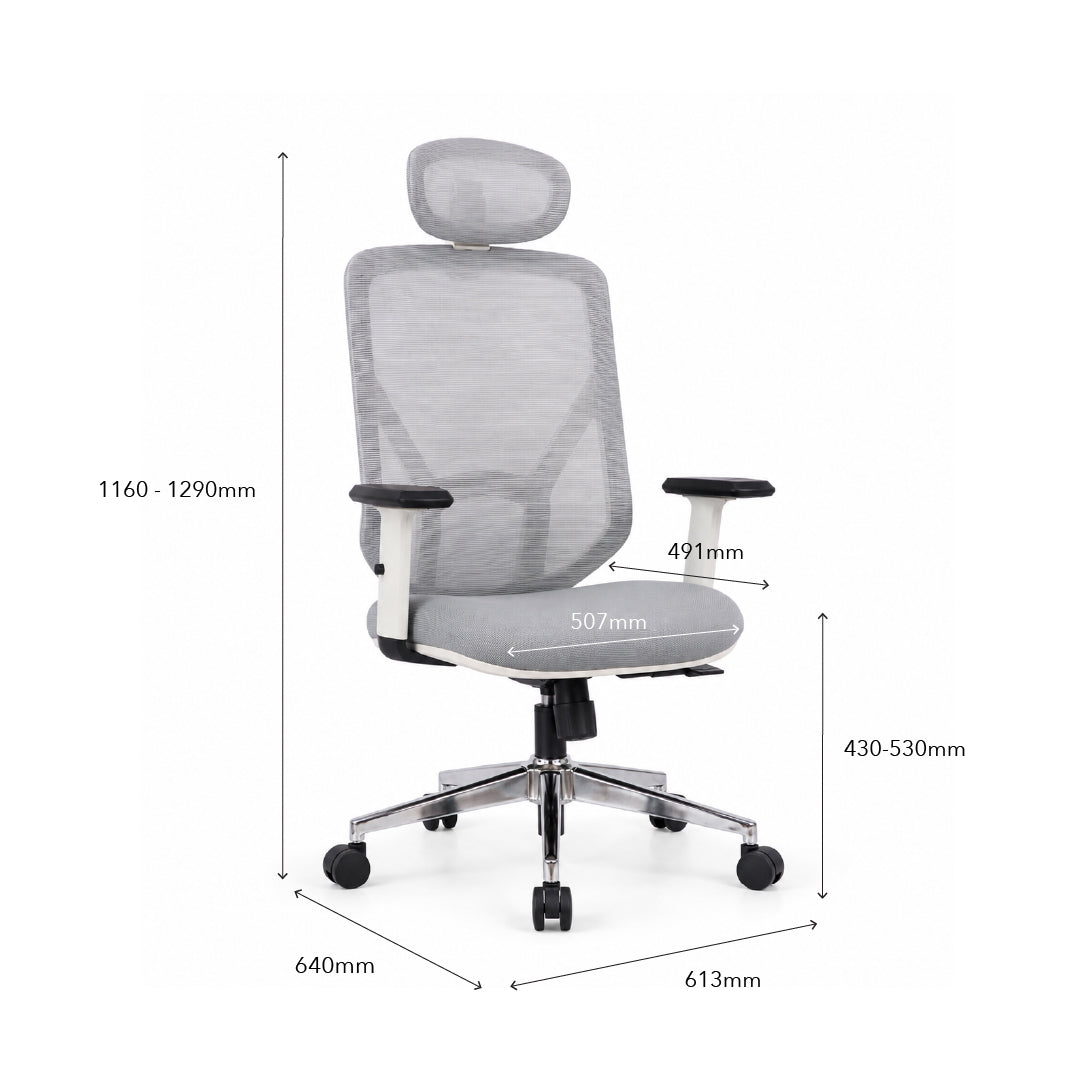 MAVERICK High Back Office Chair Grey