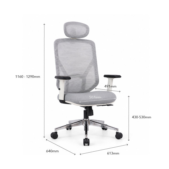 MAVERICK High Back Office Chair Grey