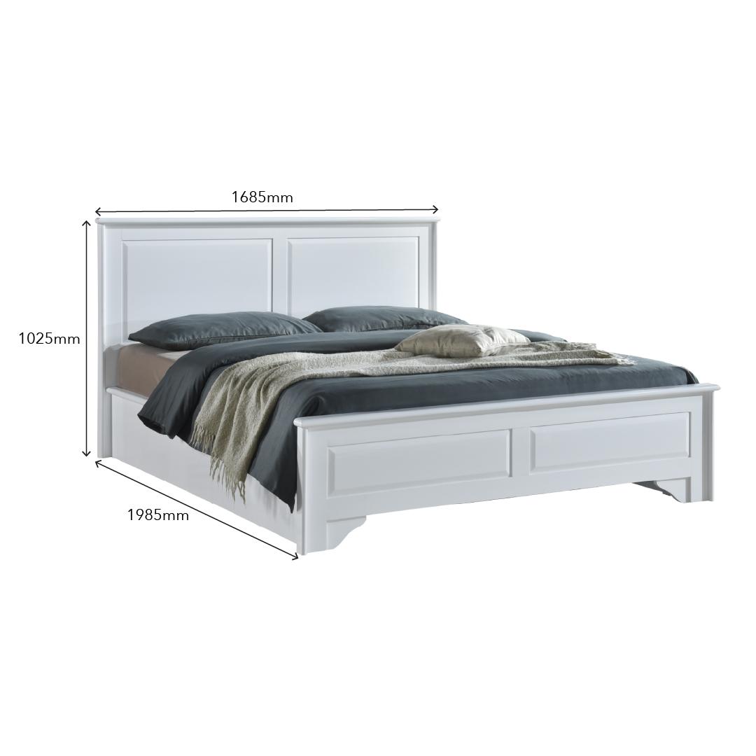 MIYA Queen Bedframe with Wardrobe
