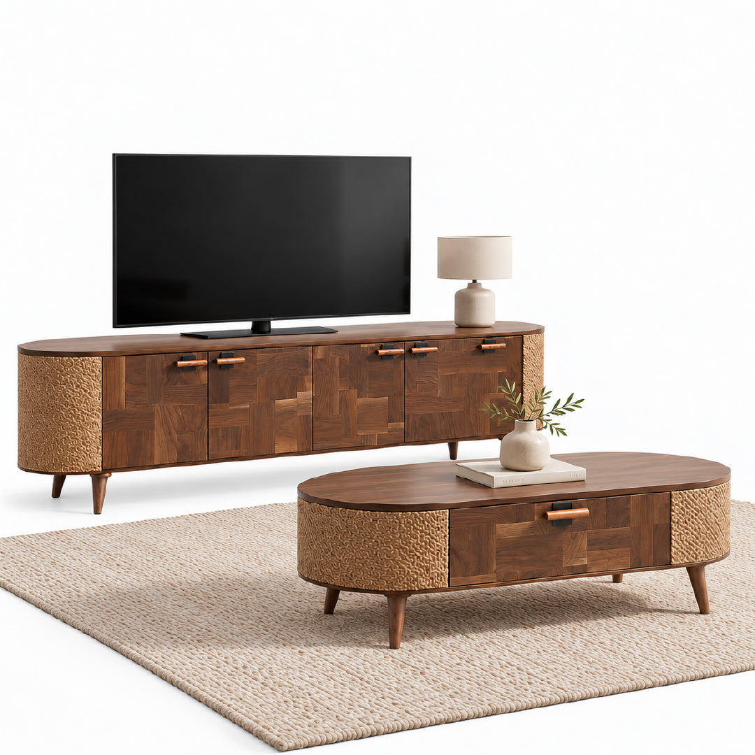 MEGUMI TV Cabinet with Coffee Table