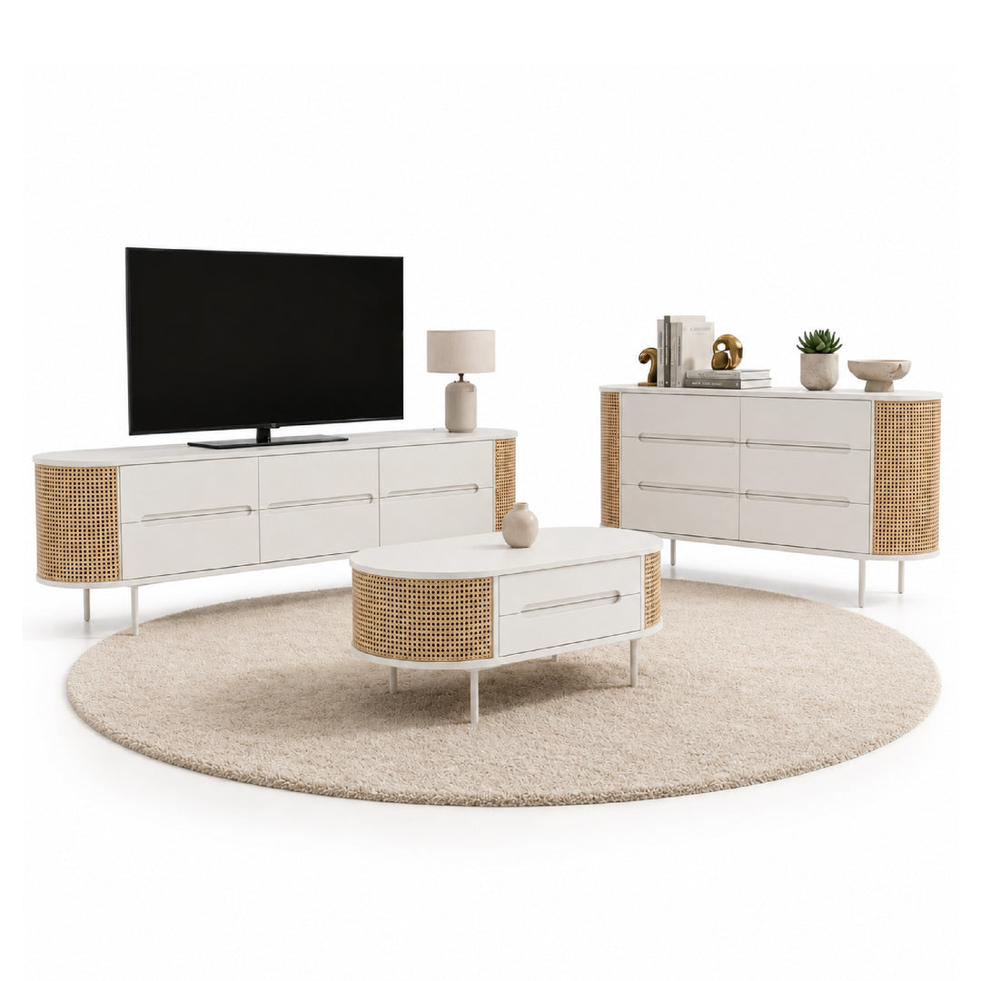 MEIYA TV Cabinet & Coffee Table with Sideboard