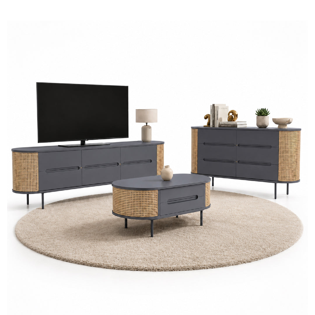 MEIYA TV Cabinet & Coffee Table with Sideboard
