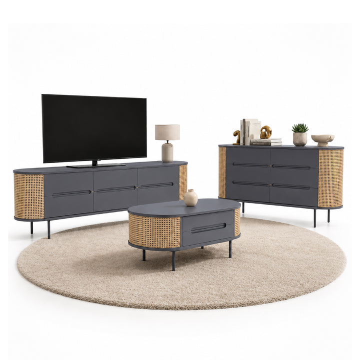 MEIYA TV Cabinet & Coffee Table with Sideboard