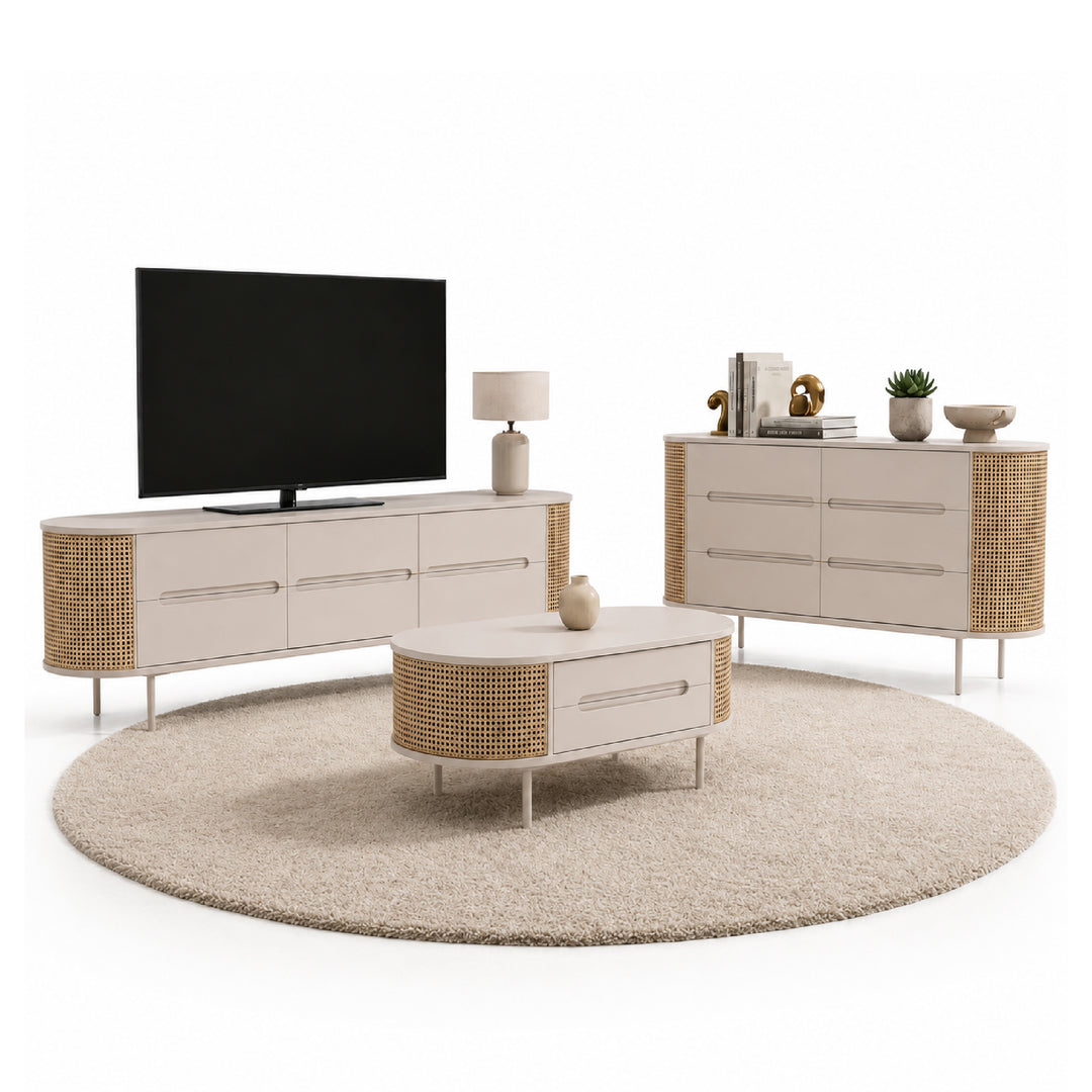 MEIYA TV Cabinet & Coffee Table with Sideboard
