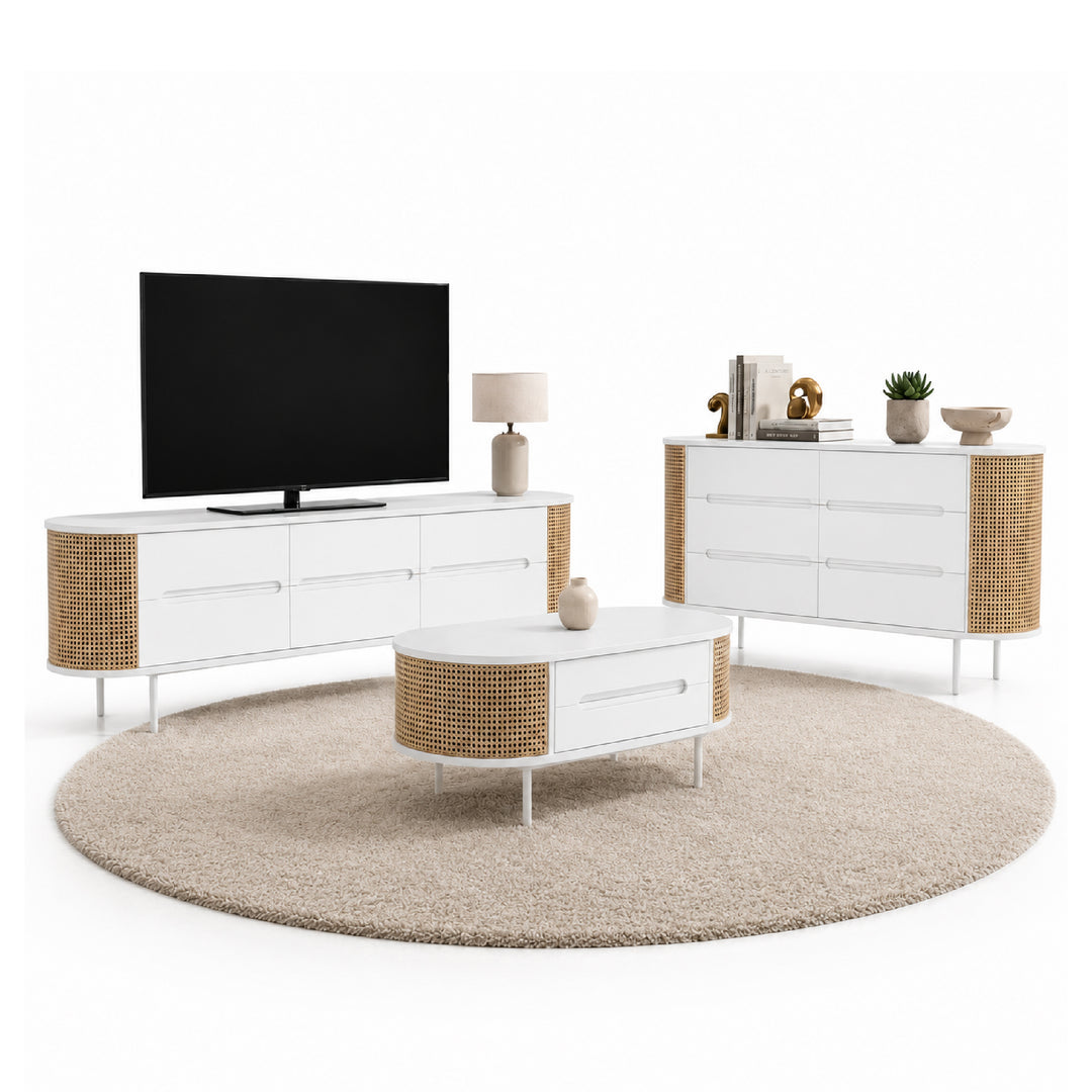 MEIYA TV Cabinet & Coffee Table with Sideboard