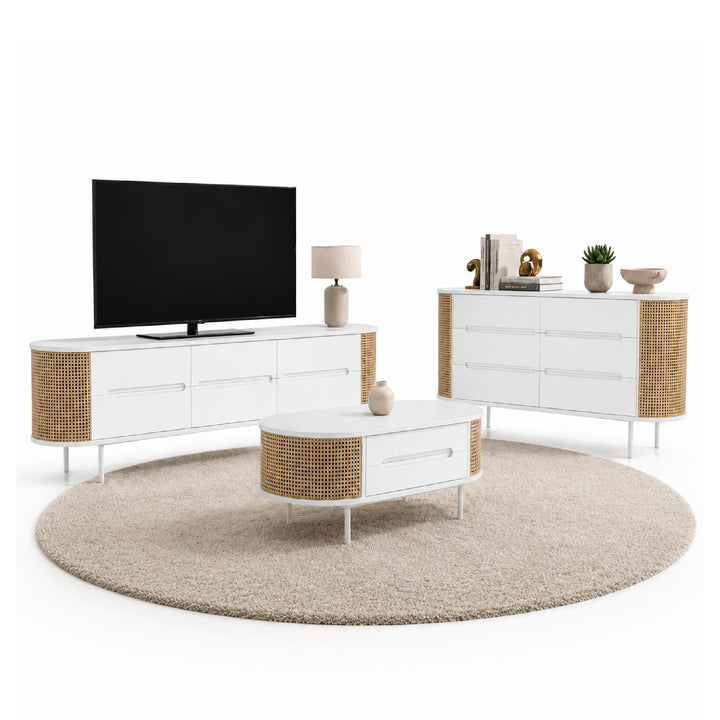 MEIYA TV Cabinet & Coffee Table with Sideboard