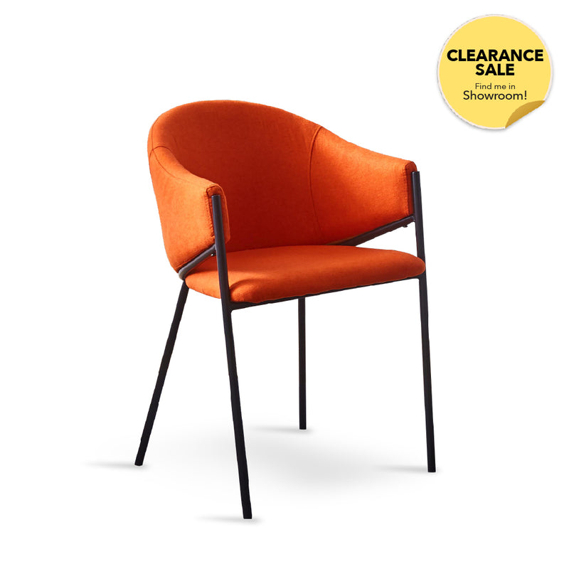 MELINA Dining Chair (Orange)