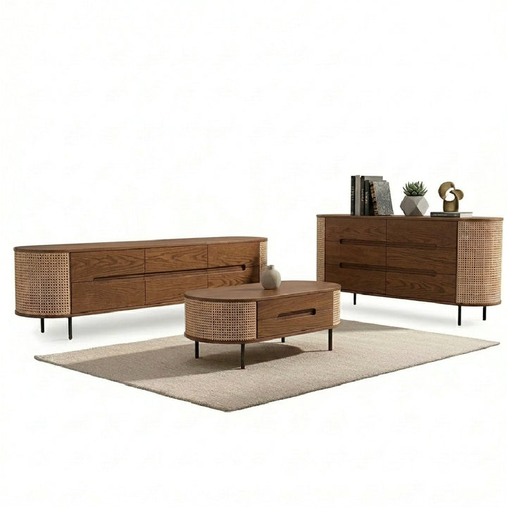 MIDORI TV Cabinet & Coffee Table with Sideboard