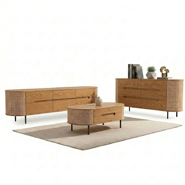 MIDORI TV Cabinet & Coffee Table with Sideboard