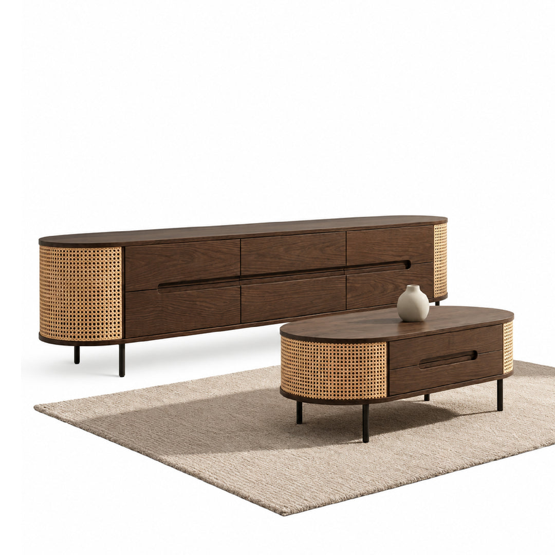 MIDORI TV Cabinet with Coffee Table