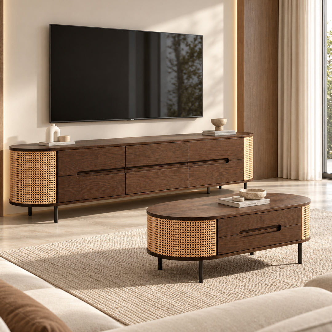 MIDORI TV Cabinet with Coffee Table