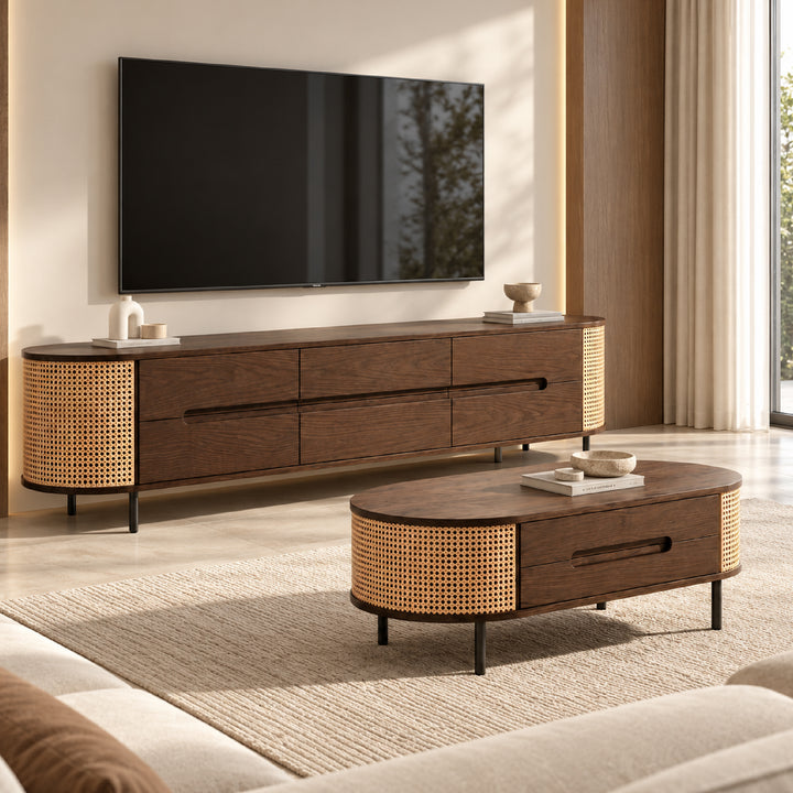 MIDORI TV Cabinet with Coffee Table