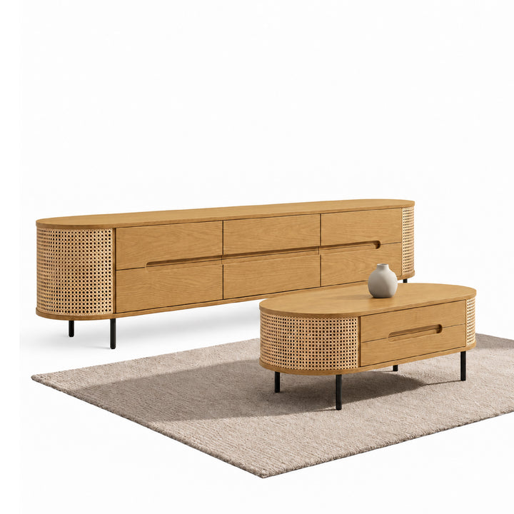 MIDORI TV Cabinet with Coffee Table
