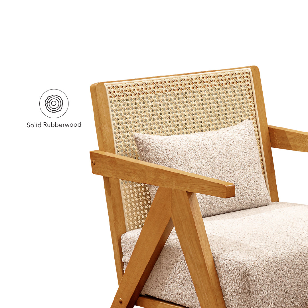 MYRIA Rattan Lounge Set Oak
