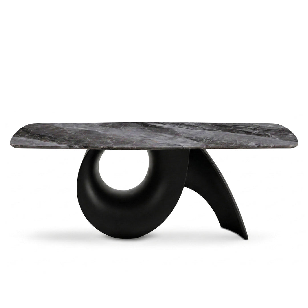 NEALY Crystal Marble Stone Dining Table