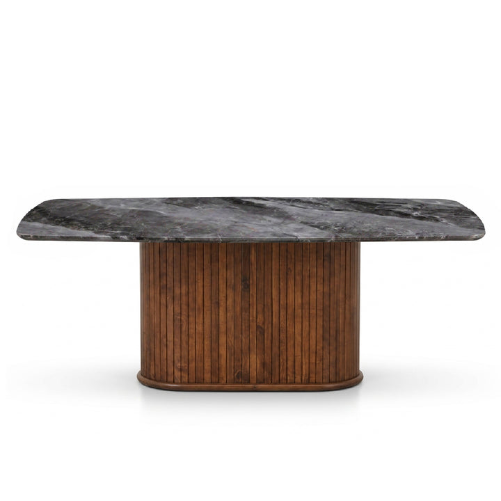 NEALY Crystal Marble Stone Dining Table