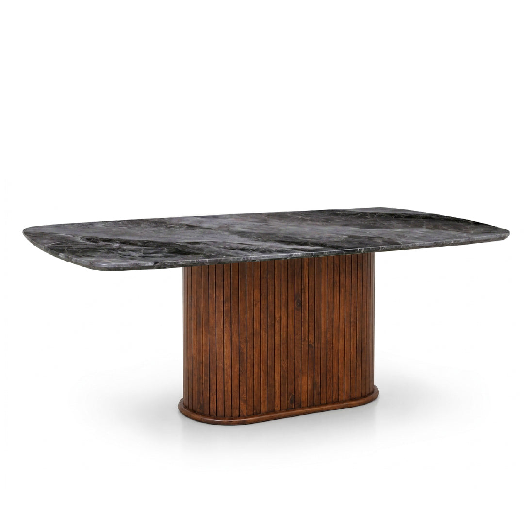 NEALY Crystal Marble Stone Dining Table
