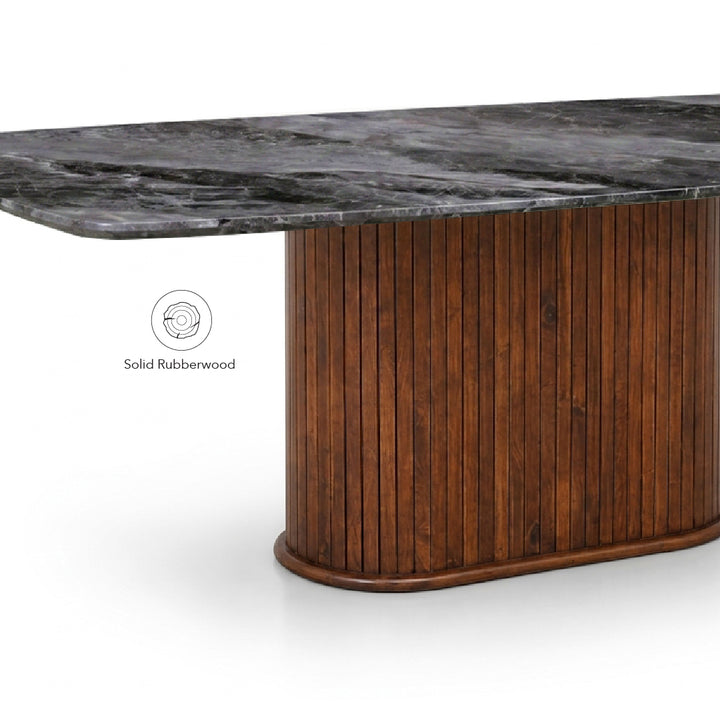 NEALY Crystal Marble Stone Dining Table