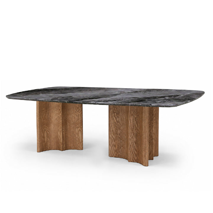 NEALY Crystal Marble Stone Dining Table