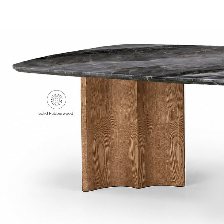 NEALY Crystal Marble Stone Dining Table