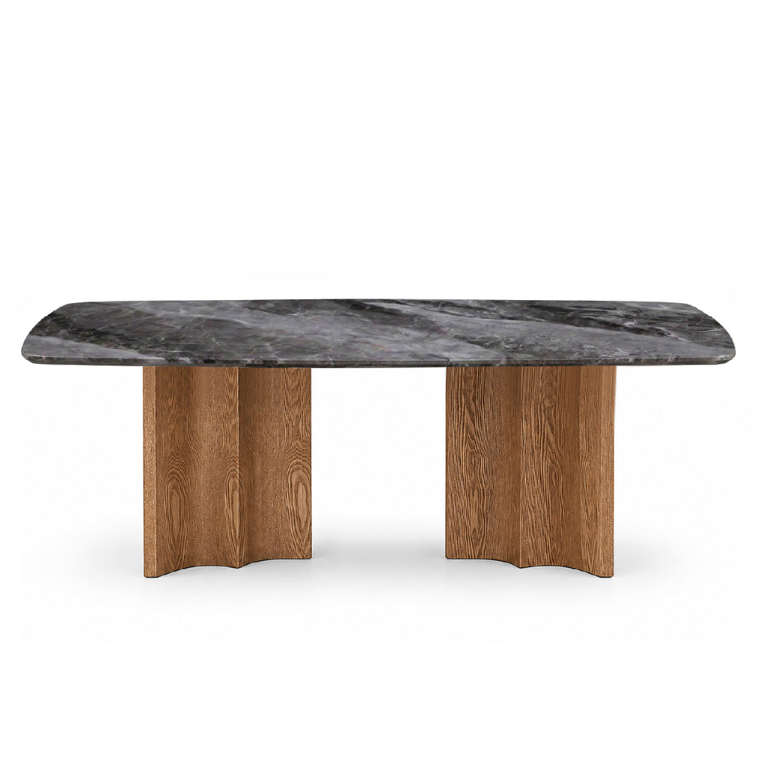 NEALY Crystal Marble Stone Dining Table