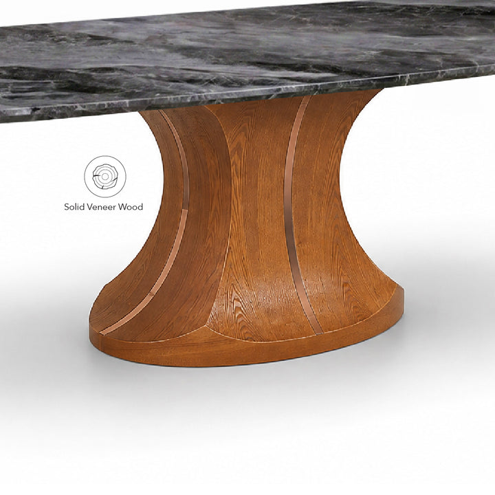 NEALY Crystal Marble Stone Dining Table