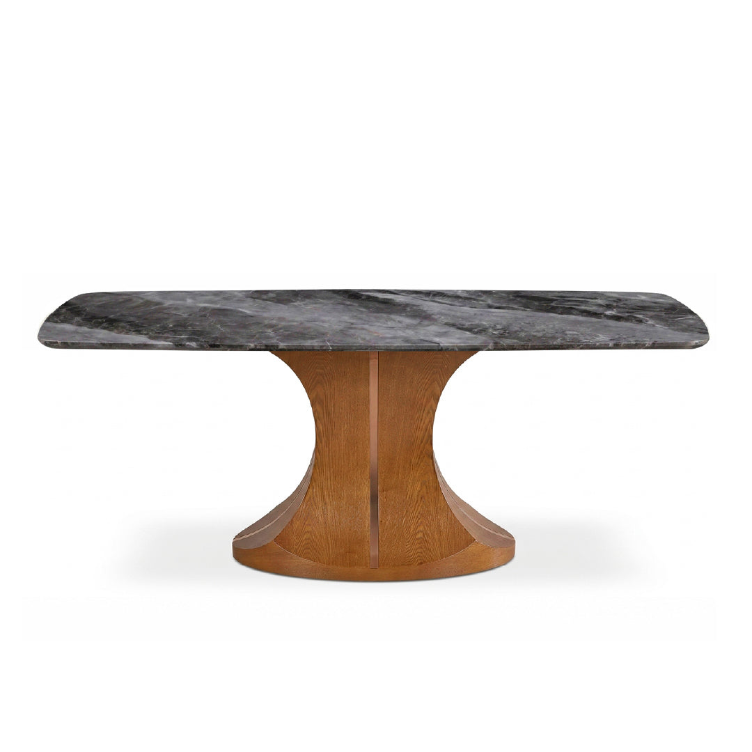 NEALY Crystal Marble Stone Dining Table