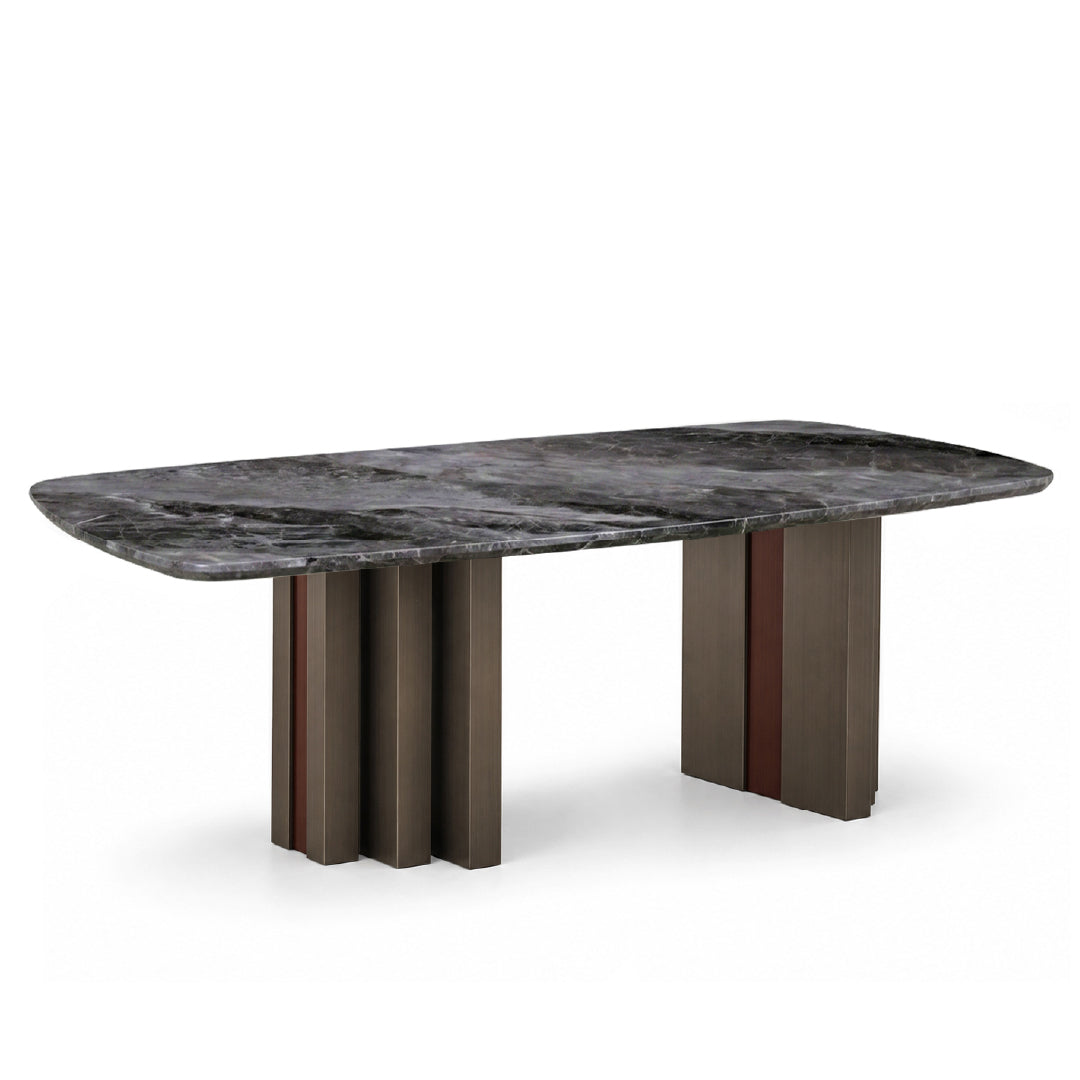 NEALY Crystal Marble Stone Dining Table
