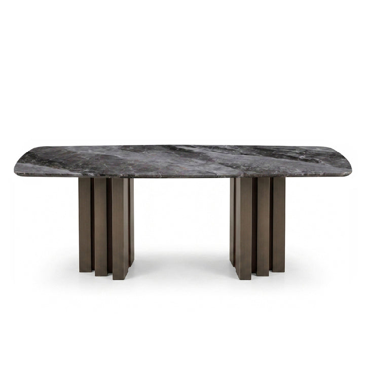 NEALY Crystal Marble Stone Dining Table