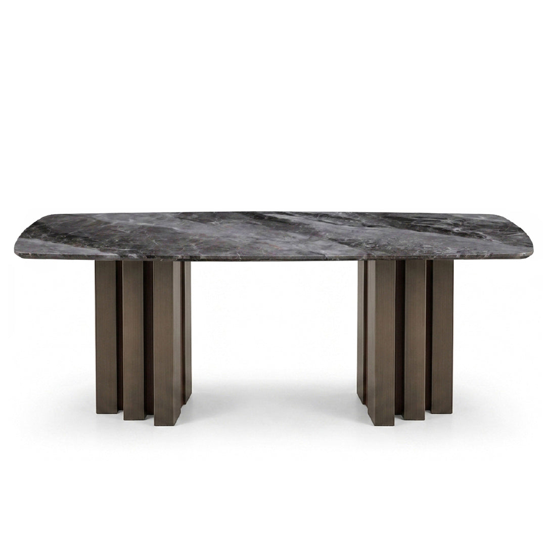 NEALY Crystal Marble Stone Dining Table