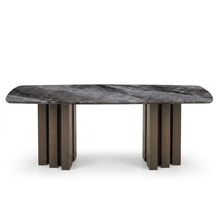 NEALY Crystal Marble Stone Dining Table