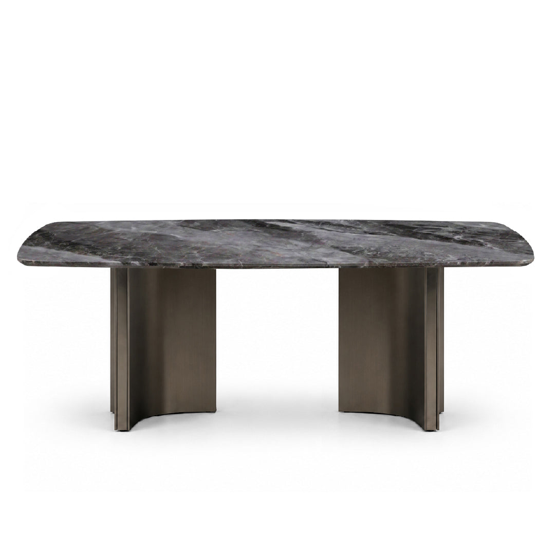 NEALY Crystal Marble Stone Dining Table