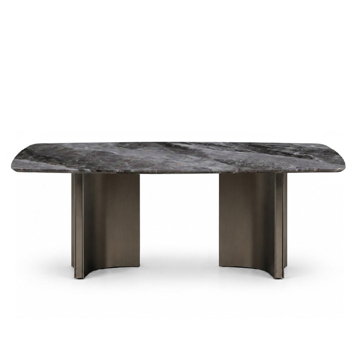 NEALY Crystal Marble Stone Dining Table