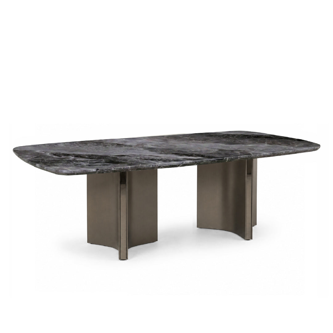 NEALY Crystal Marble Stone Dining Table