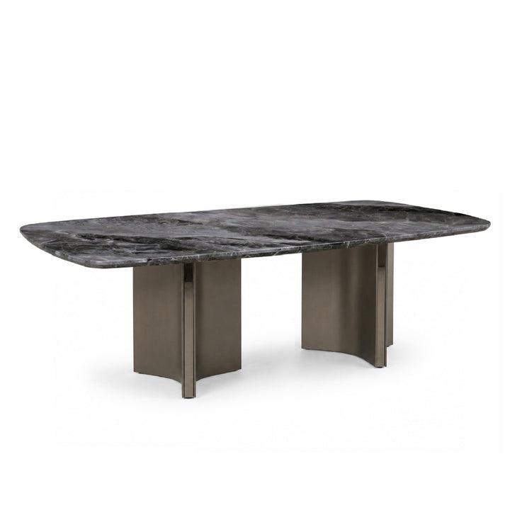 NEALY Crystal Marble Stone Dining Table