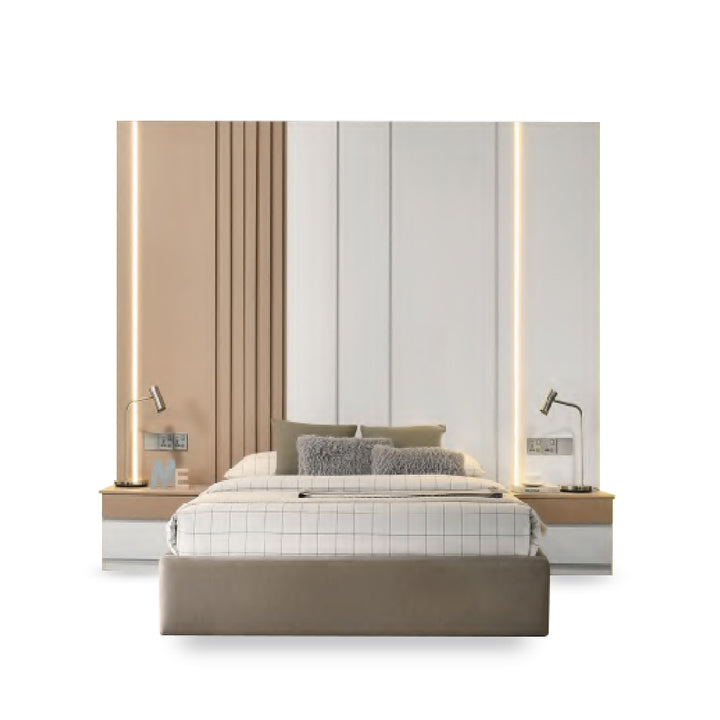 NETONA Build-In Headboard Bed