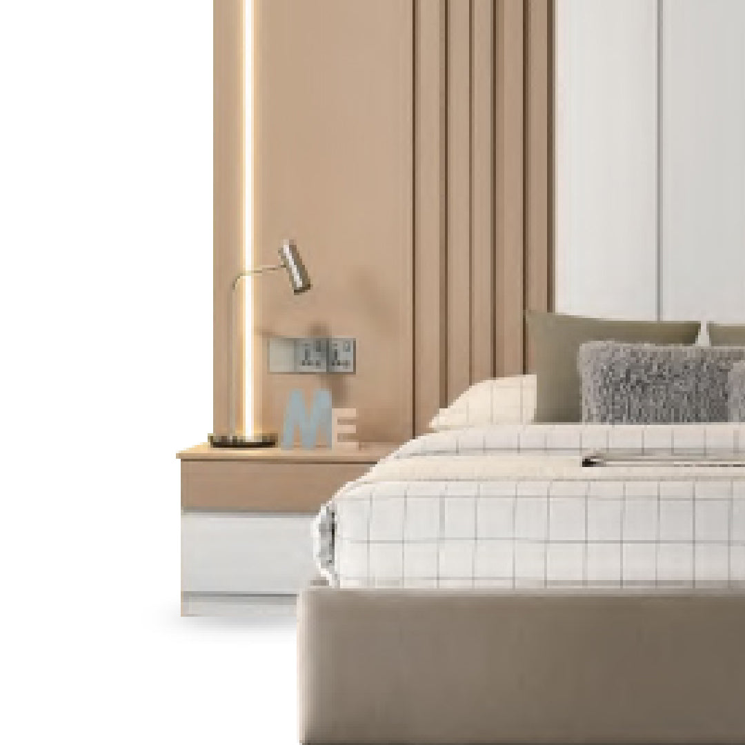 NETONA Build-In Headboard Bed