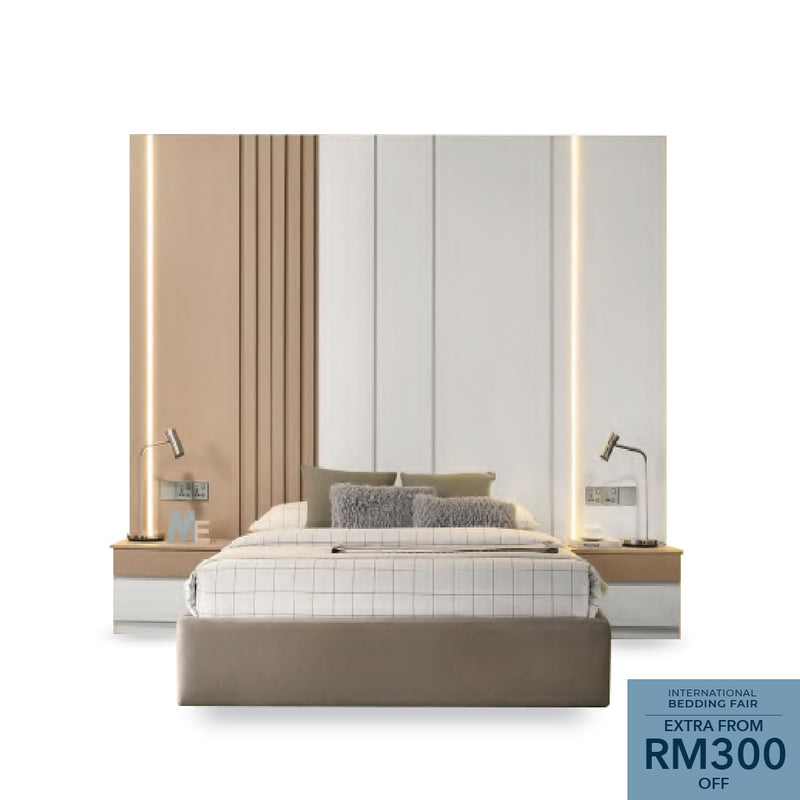 NETONA Build-In Headboard Bed