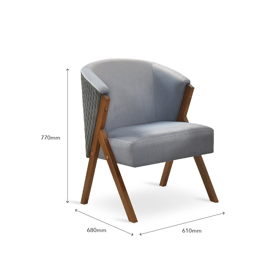 NILOU Lounge Chair Grey