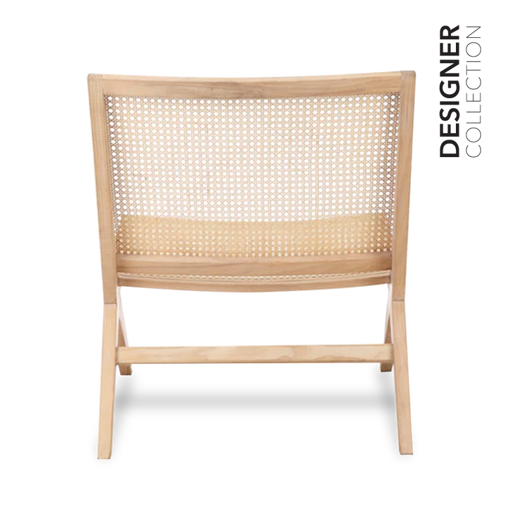 NOAH Rattan Lounge Chair White Ash
