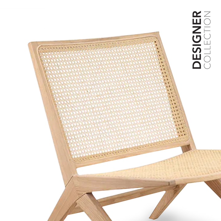 NOAH Rattan Lounge Chair White Ash
