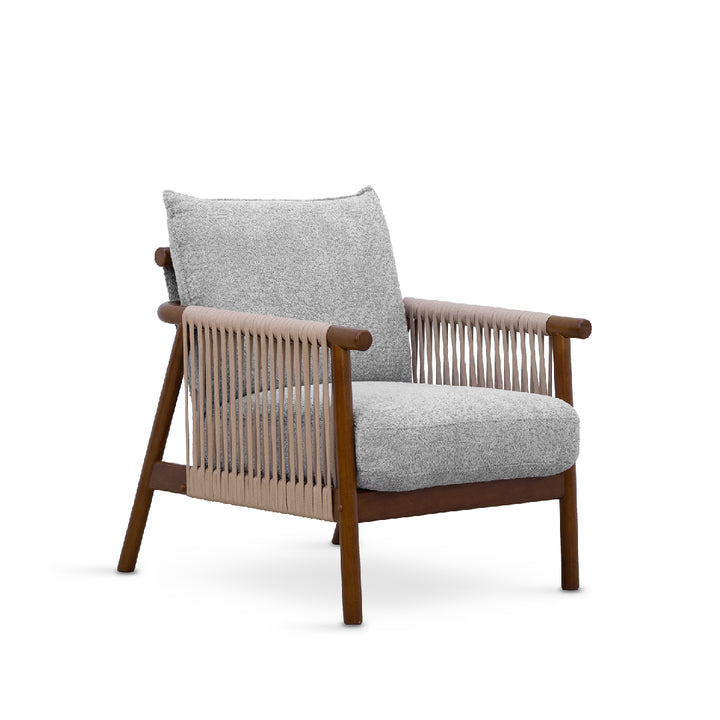 NOREEN 1 Seater Arm Sofa Chair Ash Gray