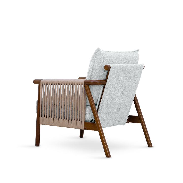 NOREEN 1 Seater Arm Sofa Chair Light Gray