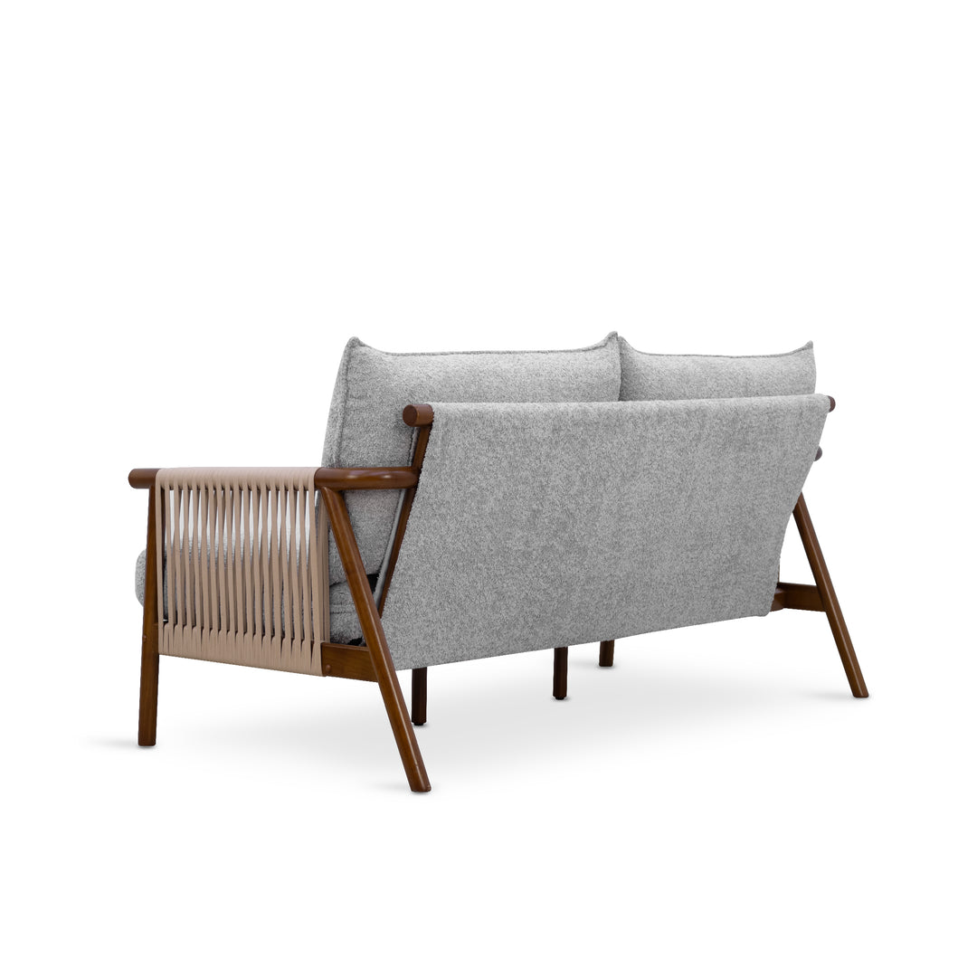 NOREEN 3 Seater Arm Sofa Chair Ash Gray