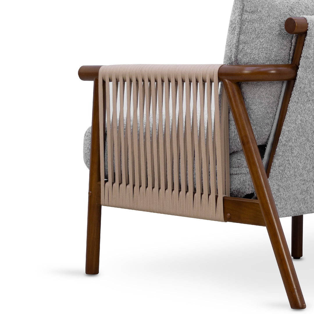 NOREEN 3 Seater Arm Sofa Chair Ash Gray