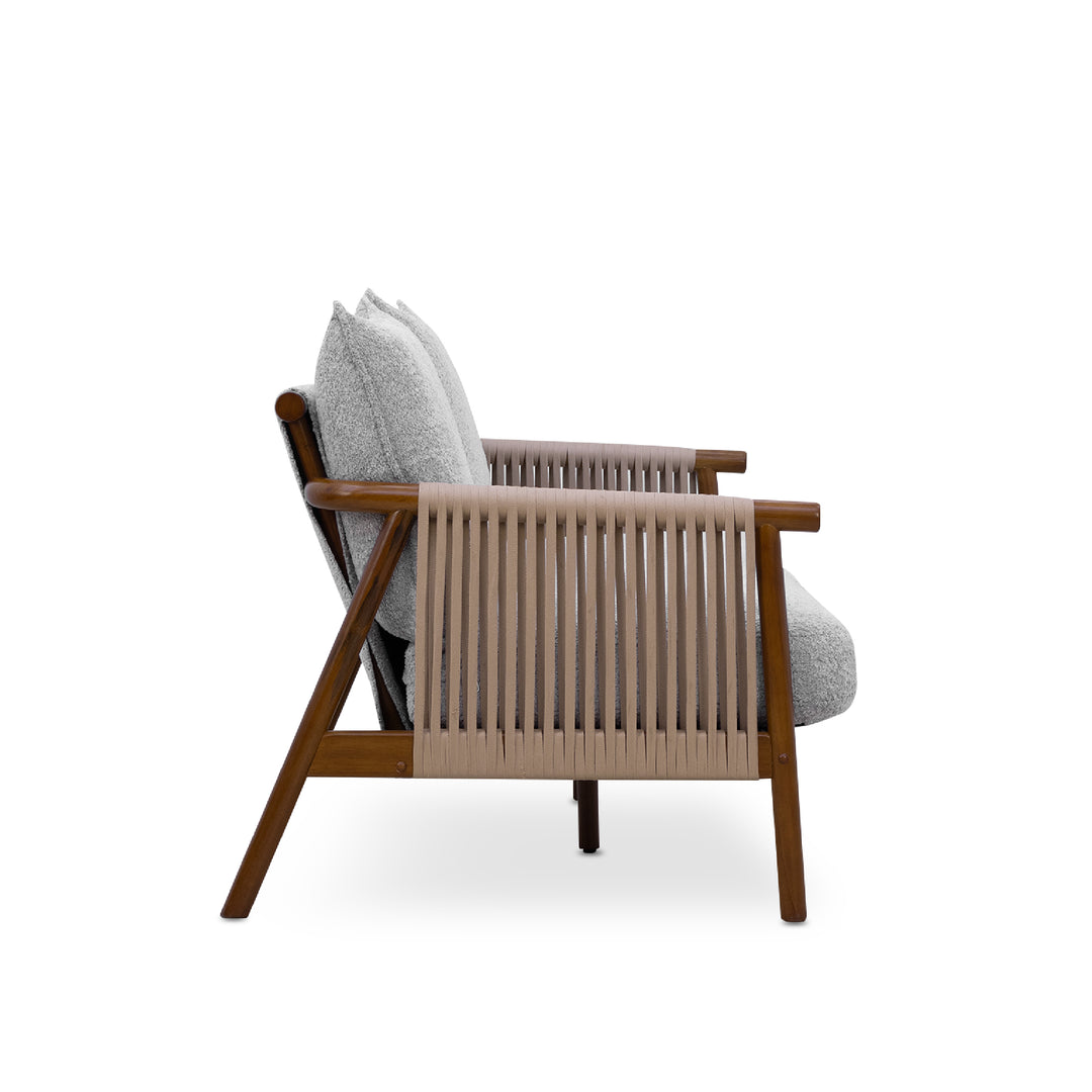 NOREEN 3 Seater Arm Sofa Chair Ash Gray