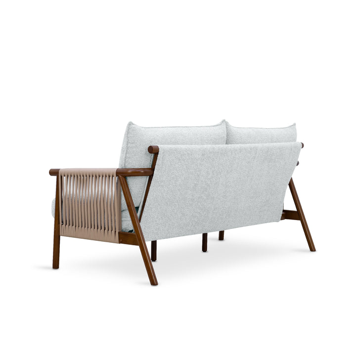 NOREEN 3 Seater Arm Sofa Chair Light Gray