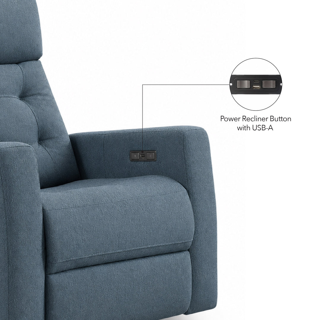 NASDA Power Rocking Swivel Recliner Sofa
