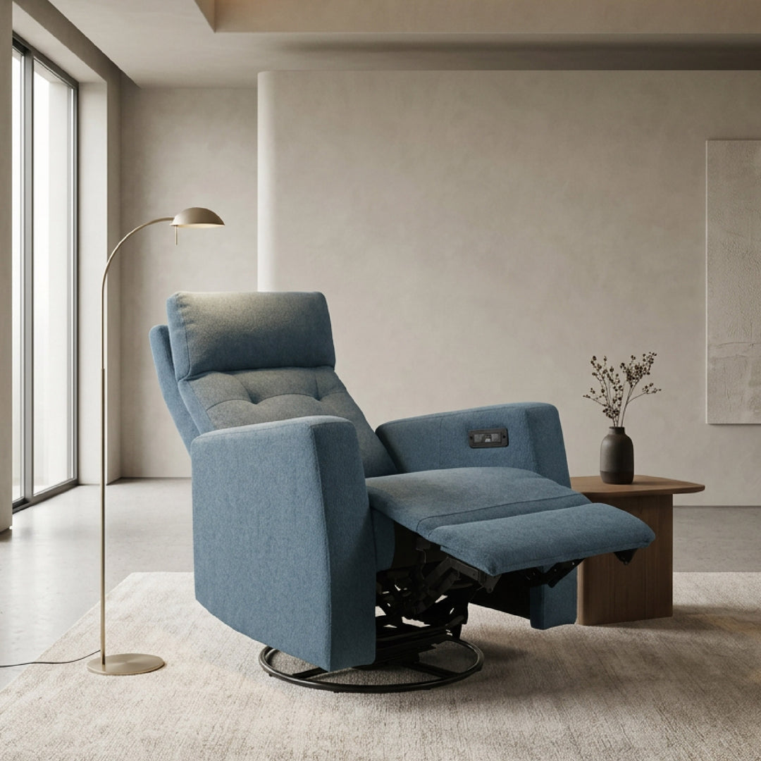 NASDA Power Rocking Swivel Recliner Sofa