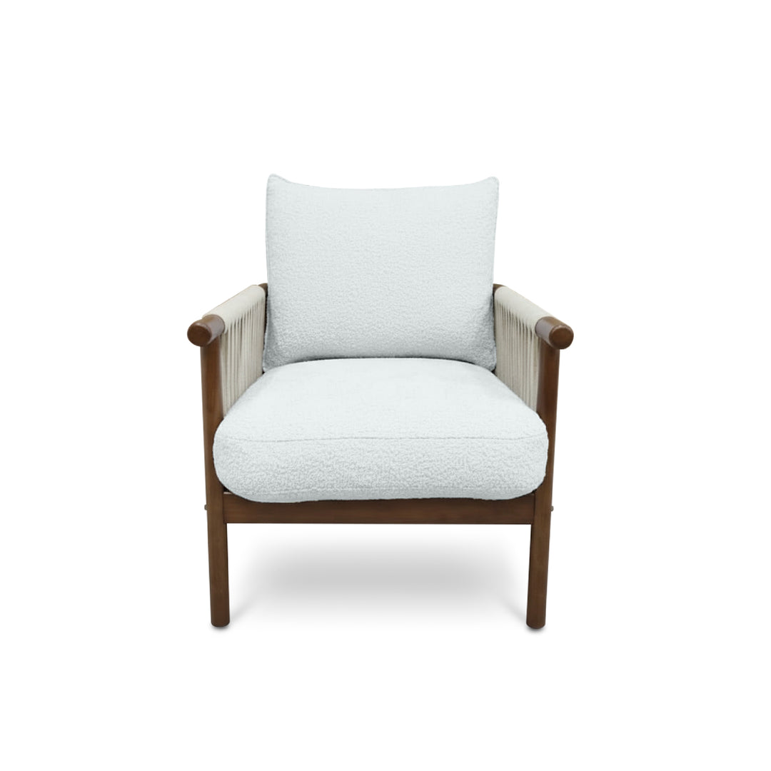 NOREEN 1 Seater Arm Sofa Chair Light Gray